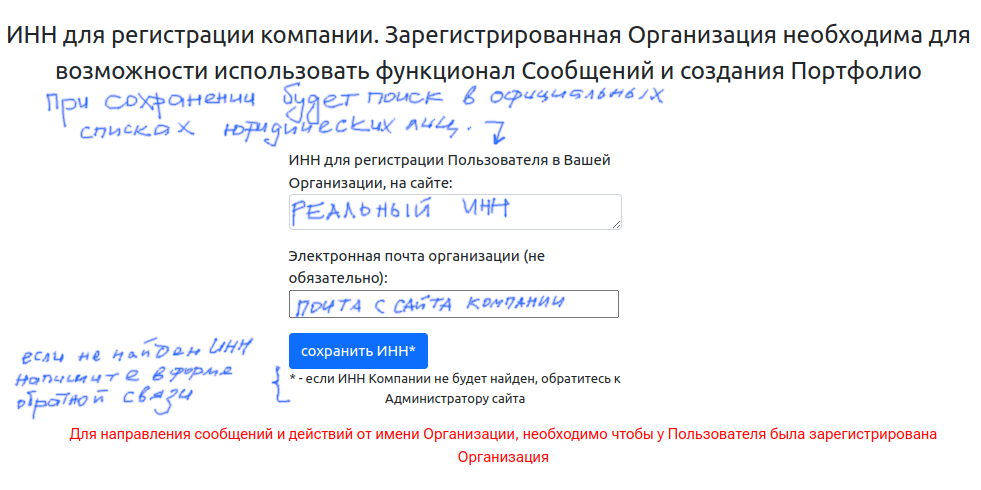 Регистрация организации